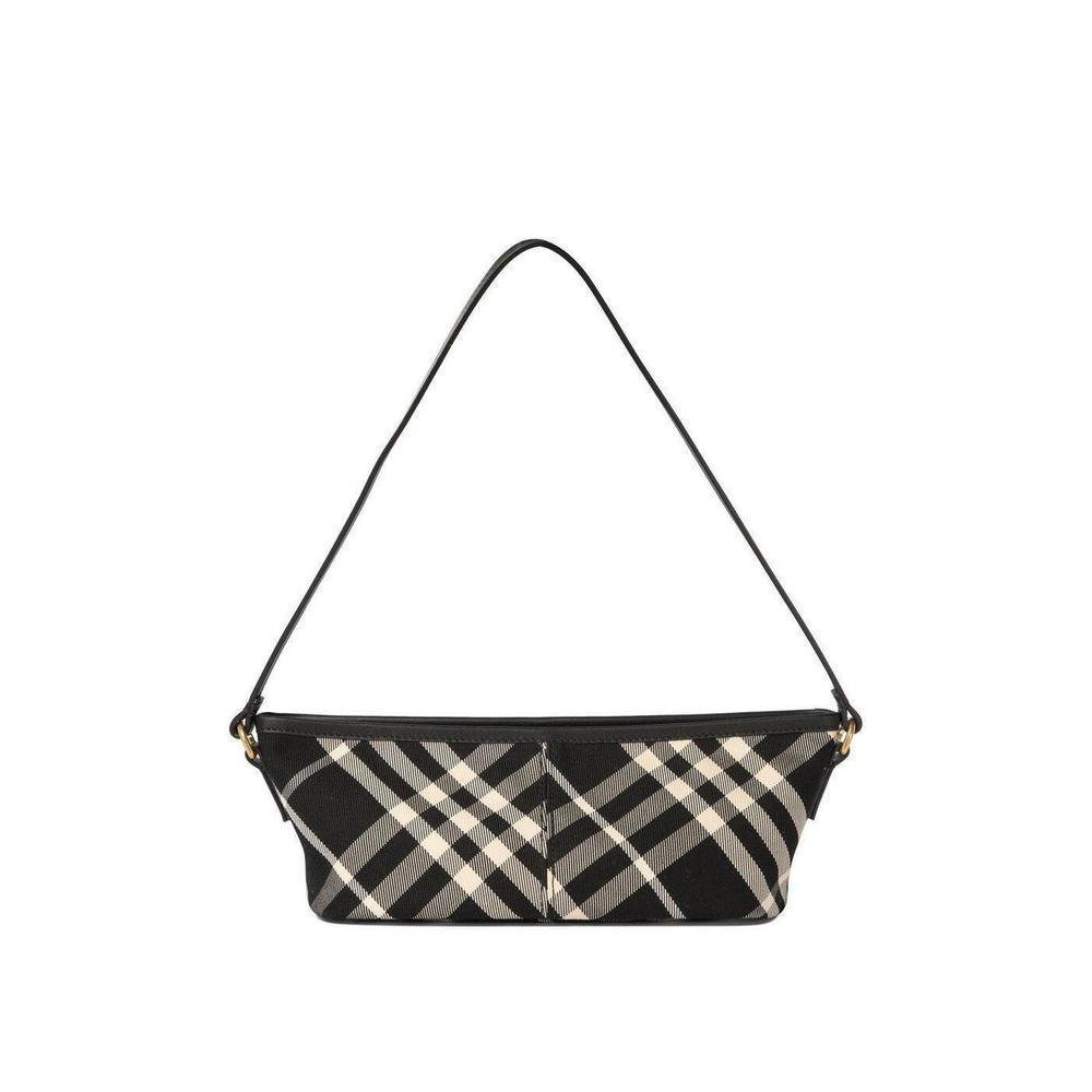 Burberry Baguette Shoulder Bag Black Calico